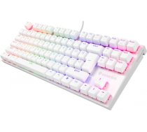 THOR 303 Mehāniska spēļu tastatūra ar vadu, USB Type-A, ar maināmiem slēdžiem, ar RGB, balta NKG-2063 | 5901969443127