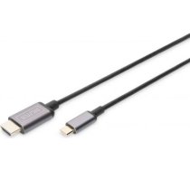 USB Type-C to HDMI Adapteris, 1.8m, melns DA-70821 | 4016032465072