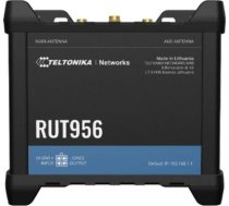 Teltonika | Industrial Router | RUT956 | 802.11n | 10/100 Mbit/s | Ethernet LAN (RJ-45) ports 4 | Mesh Support No | MU-MiMO No | 2G/3G/4G | Antenna type 2 x SMA for LTE, 2 x RP-SMA for WiFi, 1 x SMA for GNSS | 1x USB 2.0 RUT956200000 | 4779051840175
