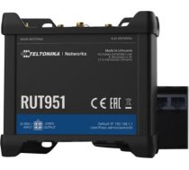Teltonika | Industrial Cellular router | RUT951 | 802.11n | 10/100 Mbit/s | Ethernet LAN (RJ-45) ports 3 | Mesh Support No | MU-MiMO No | 2G/3G/4G | Antenna type 2 x SMA for LTE, 2 x RP-SMA RUT951000000 | 4779051840168