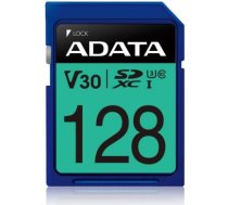 Atmiņas karte Premier Pro UHS-I SDXC, 128 GB, Flash memory class 10, U3, V30, 85 MB/s, 100 MB/s, Zila ASDX128GUI3V30S-R | 4713218463920