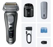 Braun Shaver | Series 9 Pro+ 9675cc | Operating time (max) 60 min | Wet & Dry | Lithium Ion | Grey 9675CC | 8700216555012