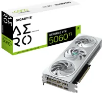 Gigabyte GeForce RTX 5060 Ti AERO OC 8G | NVIDIA | 8 GB | GeForce RTX™5060 Ti | GDDR7 | HDMI ports quantity 1 | PCI-E 5.0 GV-N506TAERO OC-8GD | 4719331356040