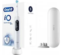 Oral-B Toothbrush iO Series 6 Rechargeable, For adults, Number of brush heads included 1, Number of teeth brushing modes 5, White IO6 WHITE | 4210201438069