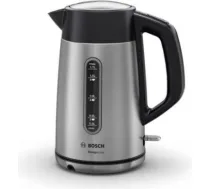 Elektro tējkanna DesignLine Electric, 2400 W, 1.7 L, Stainless steel, Stainless steel/Black TWK4P440 | 4242005188062