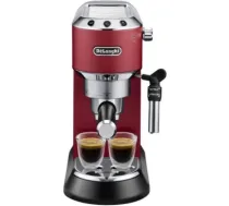 Delonghi | Espresso Coffee Maker | Dedica Style EC 685.R | Pump pressure 15 bar | Built-in milk frother | Semi-automatic | 1300 W | Red EC685R | 8004399331204