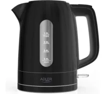 Adler Kettle | AD 1380b | Electric | 2200 W | 1 L | Polypropylene | 360° rotational base | Black AD 1380B | 5905575907974