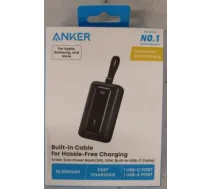 SALE OUT. Power Bank with Built-In USB-C Cable | A1688H11 | 10000 mAh | Black | DAMAGED PACKAGING A1688H11SO | 2000001430224