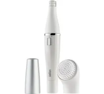 Braun Face Facial Epilator and Brush | SE810 | Number of power levels 1 | Wet & Dry | White/Silver SE810 | 8006530193658