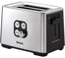 TEFAL | Toaster | Equinox TT420D30 | Power 900 W | Number of slots 2 | Housing material Stainless Steel | Stainless steel/Black TT420D | 3016661148187