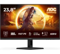 AOC | AGON Q24G4RE | 24 " | Fast IPS | QHD | 16:9 | 180 Hz | 1 ms | 2560 x 1440 pixels | 300 cd/m² | HDMI ports quantity 1 | Black Q24G4RE | 4038986142731