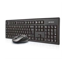 A4TECH A4Tech 7100N desktop keyboard Mouse included RF Wireless QWERTY English Black A4TKLA41220 Klaviatūra+pele