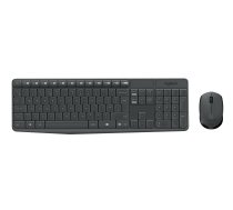 LOGITECH MK235 keyboard Mouse included USB QWERTY US International Grey 920-007931 Klaviatūra+pele