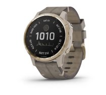 GARMIN fenix 6S Pro Solar smartwatch, Gold/Shale Grey Viedpulkstenis