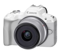 CANON EOS R50 WH + RF-S 18-45mm F4.5-6.3 IS STM (SIP) White 5812C013 Digitālā spoguļkamera