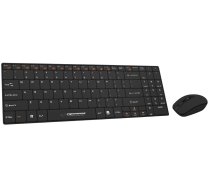 ESPERANZA EK122K keyboard RF Wireless QWERTY Black EK122K Klaviatūra+pele