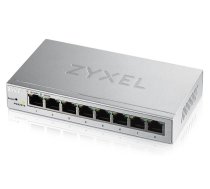 ZYXEL Zyxel GS1200-8 Managed Gigabit Ethernet (10/100/1000) Silver GS1200-8-EU0101F Komutators