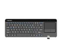 NATEC Natec Wireless Keyboard TURBOT with touchpad for SMART TV,X-Scissors, black NKL-0968 Klaviatūra