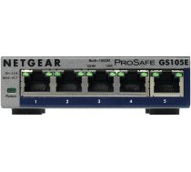 NETGEAR GS105E-200PES Managed L2/L3 Gigabit Ethernet 10/100/1000 Grey Komutators