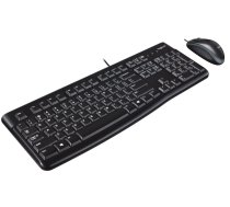 LOGITECH Desktop MK120 keyboard Mouse included USB QWERTY UK International Black 920-002562 Klaviatūra+pele