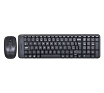 LOGITECH MK220 keyboard RF Wireless QWERTY International EER Black 920-003168 Klaviatūra+pele