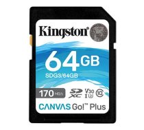 KINGSTON MEMORY SDXC 64GB UHS-I/SDG3/64GB KINGSTON SDG3/64GB Atmiņas karte