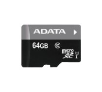 ADATA ADATA 64GB micro SDXC UHS-I Class10 AUSDX64GUICL10-RA1 Atmiņas karte