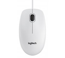 Mouse Logitech B100 910-003360 (Optical; 800 DPI; white color)