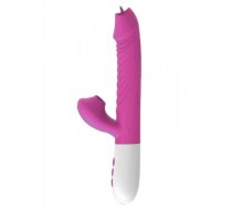 boss of toys wibrator silicone vibrator usb 7 function purple art