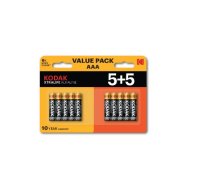 Kodak Xtralife alkaline baterijas AAA 5+5pk