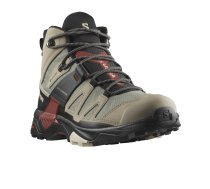 SALOMON X ULTRA 4 MID GTX pārgājiena apavi - grey/black/red L47352500