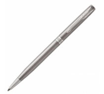 Lodīšu pildspalva Parker Sonnet Stainless Steel CT 0,7mm must (NE315133)