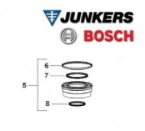 BOSCH AZB1750 Adapteris dūmgāzu cauruļu pamatkomplekta pievienošanai Ø 100/150 uz Ø 110/160 (7 101 418)