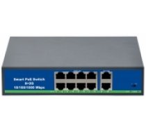 PoE switch 8ch 100Mbps +2G uplink (POE802L)