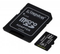 Kingston Canvas Select Plus MicroSDHC, 64GB, Class 10 UHS-I, incl. adapter, 3-pack, black KING-2988 (SDCS2/64GB-3P1A)