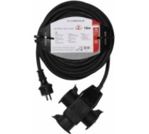 Vivanco extension cable H07RN-F 3 sockets 10m, black (61154) (61154)