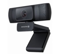Swissten USB 2.0 Full HD Web kamera ar autofokusu Melna (SWISSTEN WEBCAM FHD 1080P)