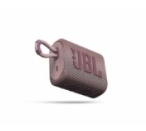 JBL ūdensizturīga portatīvā skanda JBL Go, rozā - JBLGO3PINK (JBLGO3PINK)