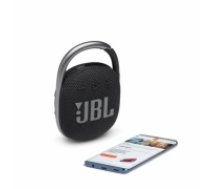 JBL ūdensizturīga portatīvā skanda ar karabīni, melna - JBLCLIP4BLK (JBLCLIP4BLK)