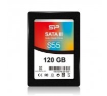Silicon Power Slim S55 120 GB, SSD interface SATA, Write speed 420 MB/s, Read speed 550 MB/s (162922)