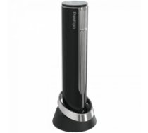 Prestigio Maggiore, smart wine opener, 100% automatic, opens up to 70 bottles without recharging, foil cutter included, premium design, 480mAh battery, Dimensions D 48*H228mm, black + silver color. (PWO104SL)