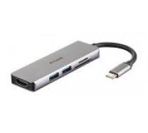 D-Link DUB-M530 notebook dock/port replicator Wired USB 3.2 Gen 1 (3.1 Gen 1) Type-C Aluminium, Black (DUB-M530)