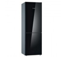 Bosch Refrigerator KGV36VBEAS Energy efficiency class E, Free standing, Combi, Height 186 cm, No Frost system, Fridge net capacity 214 L, Freezer net capacity 94 L, 39 dB, Black (334538)