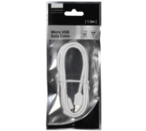 Vivanco USB kabelis - microUSB 1,0m, balts (35816) (35816)