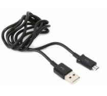 Platinet kabelis USB - microUSB 1m, melns (42868)