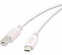 Vivanco cable USB-C - USB-B 3m, white (45356) (45356)