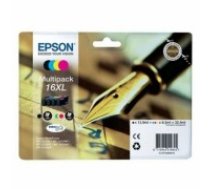 Oriģinālais Tintes Kārtridžs (4 gab. iepakojumā) Epson T16XL Melns Ciāna Fuksīns Dzeltens