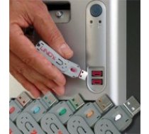 Lindy USB Port Blocker - Pack 4, Colour Code: White security access control system (40454)