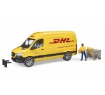 BRUDER 1:16 piegādes auto MB Sprinter DHL ar vadītāju, 02671 (4080202-2123)