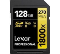 Lexar memory card SDXC 128GB Professional 1800x UHS-II U3 V60 (LSD1800128G-BNNNG)